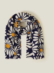 Accessorize Daisy potisk; vzorec odeja šal; ruta - Slika 1 iz 2