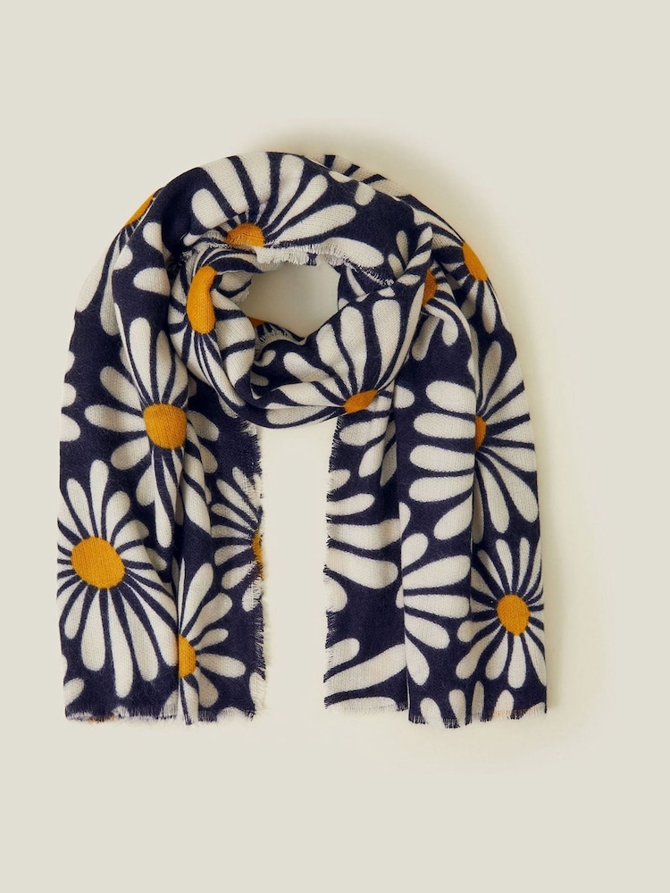 Accessorize Daisy potisk; vzorec odeja šal; ruta - Slika 1 iz 2