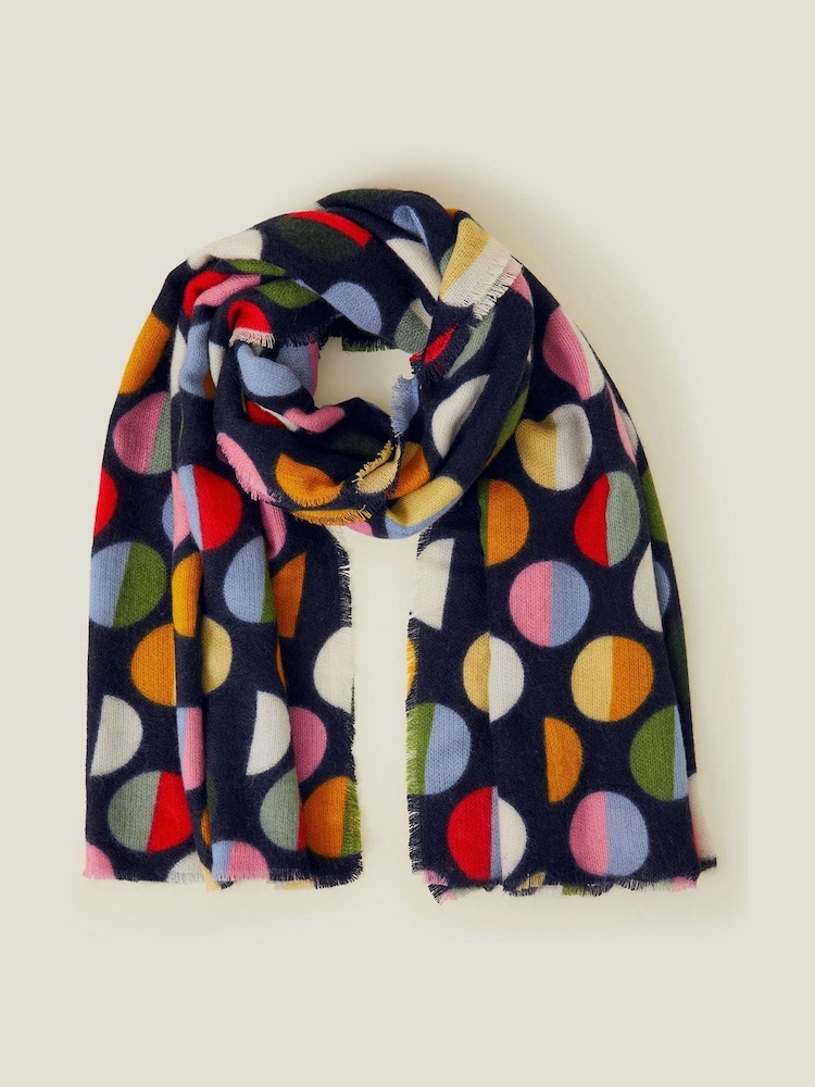 Accessorize Retro pikčast; pikast odeja šal; ruta - Slika 2 iz 2
