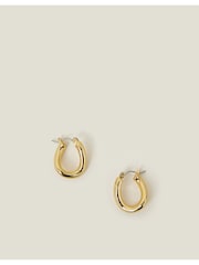 Accessorize 14ct Chunky Molten Hoop uhani - Slika 2 iz 2