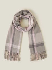 Accessorize woven pastel karirast; s karirastim vzorcem odeja šal; ruta - Slika 2 iz 2