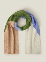 Accessorize Natural Colour Block Knit Scarf - Image 2 of 2