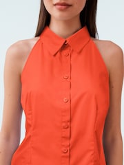 Vermelho - Camisa justa sem mangas - Imagem 2 de 6