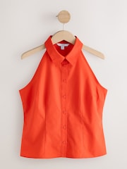 Vermelho - Camisa justa sem mangas - Imagem 4 de 6