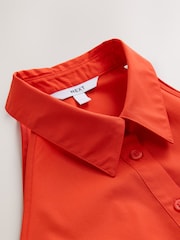 Vermelho - Camisa justa sem mangas - Imagem 5 de 6
