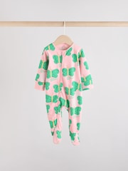 Bright Baby Two Way Zip Sleepsuits 3 Pack - Image 3 of 11