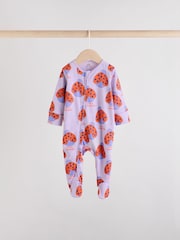 Bright Baby Two Way Zip Sleepsuits 3 Pack - Image 6 of 11