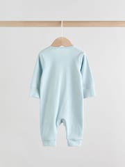 Blue Baby Two Way Zip Footless Sleepsuits 3 Pack (0-3yrs) - Image 4 of 7