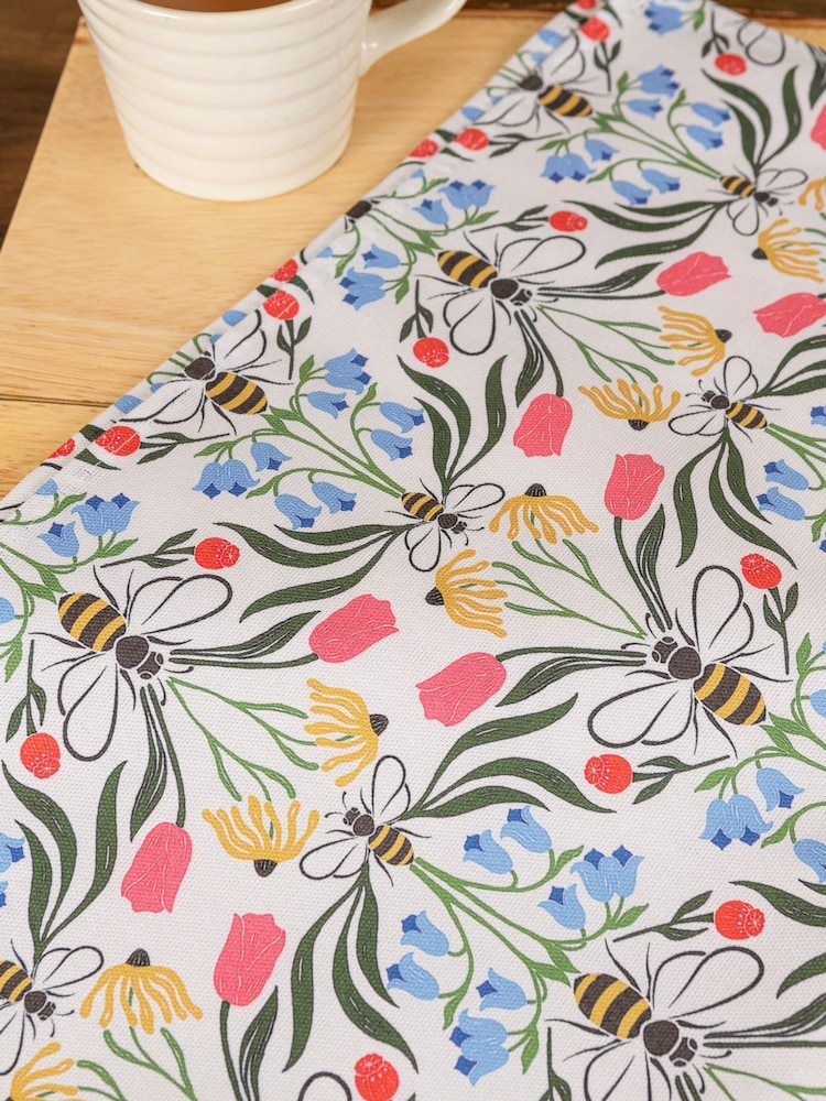 Avalon Home Multi British Bees Tea Towel - Image 5 of 5 Avalon Home Multi British Bees Tea Towel - Image 5 of 5