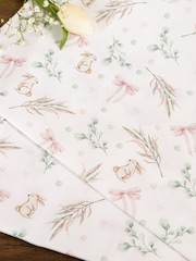 Avalon Home White and Pink Bunnies and Bows Table Runner - Image 6 of 6