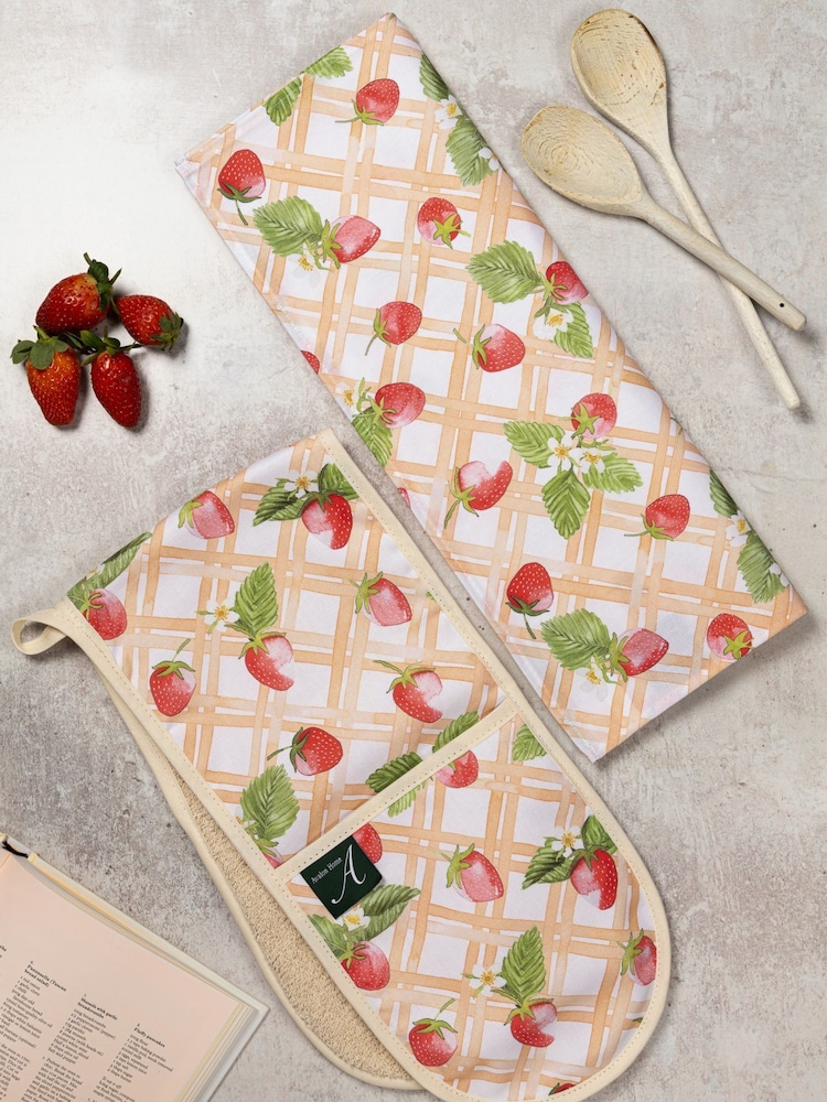 Pano de prato Avalon Home Strawberry Picnic - Imagem 2 de 5