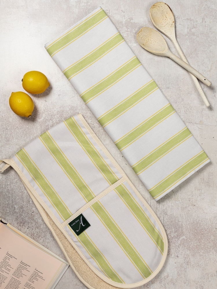 Avalon Home Multi Ticking Stripe Tea Towel - Image 2 of 5