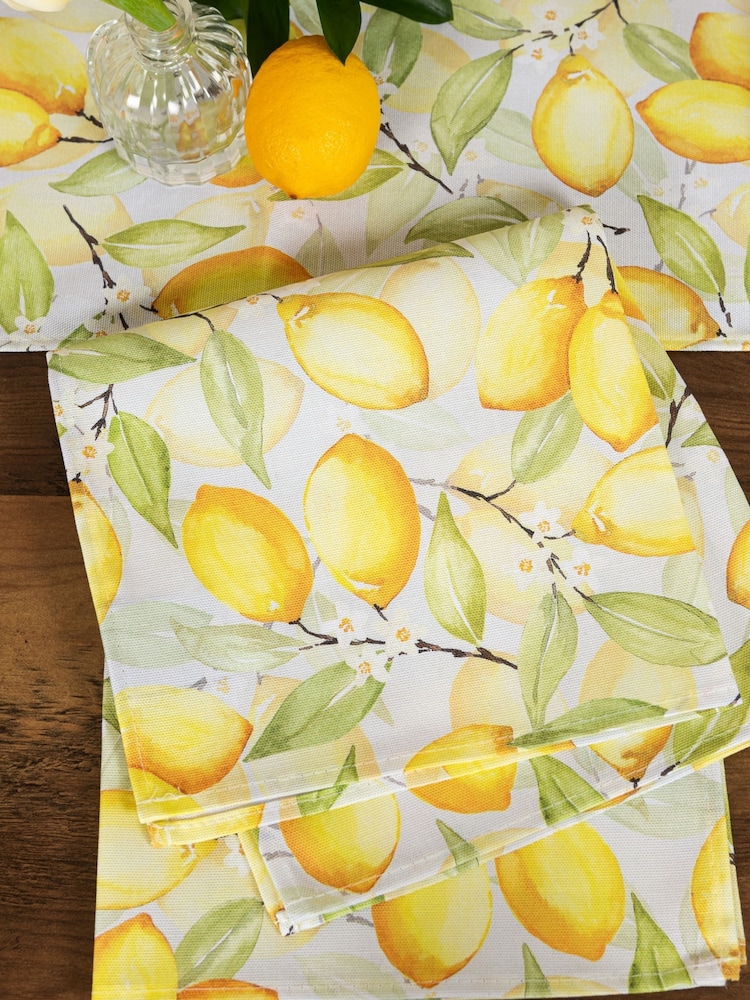 Avalon Home Set of 2 Lemon Summer Lemon Napkins - Image 3 of 6
