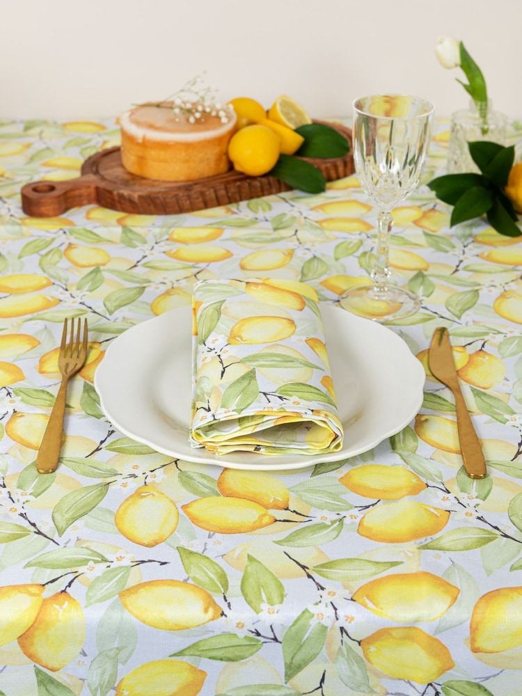 Avalon Home Set of 2 Lemon Summer Lemon Napkins - Image 5 of 6