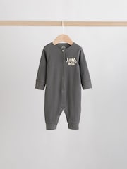 Monochrome Footless Baby Sleepsuits 4 Pack (0mths-2yrs) - Image 3 of 14