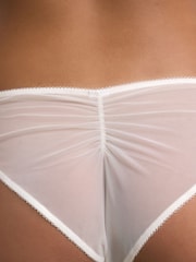self. Cream Brazilian Floral Lace Knickers - Image 5 of 8