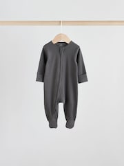 Нейтральный - Baby Two Way Zip Footless Sleepsuits 5 Pack (0-2yrs) - Image 4 of 13