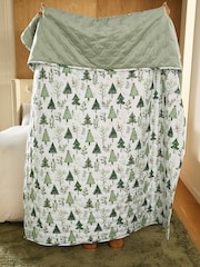 Christmas Scene Reversible Velvet Bedspread - Bild 3 von 6