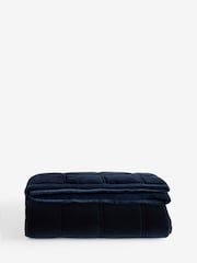 Navy Lustre Navy Bedspread - Image 2 of 3
