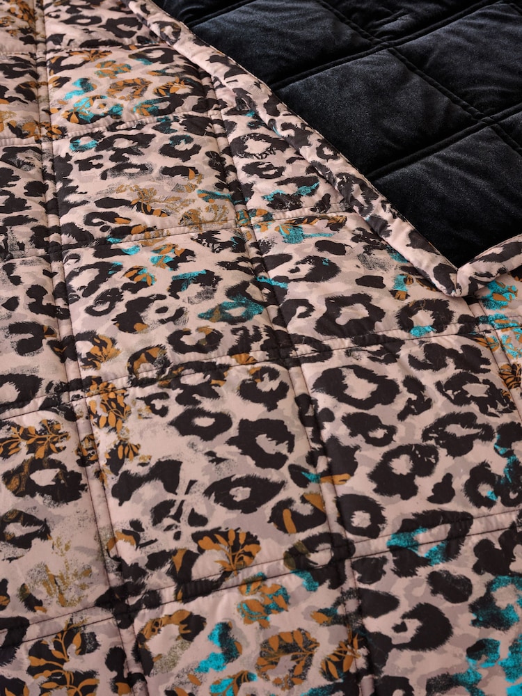 Lustre Velvet Leopard Print Bedspread - Изображение 2 из 3 Lustre Velvet Leopard Print Bedspread - Изображение 2 из 3