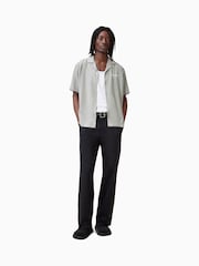 AllSaints Grey Underground Short Sleeve Shirt - Image 1 of 7