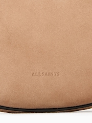 AllSaints Tan Halfmoon Suede Xbody Bag - Image 7 of 7
