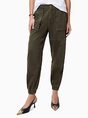 AllSaints Green Mila Denim Trousers - Image 2 of 5