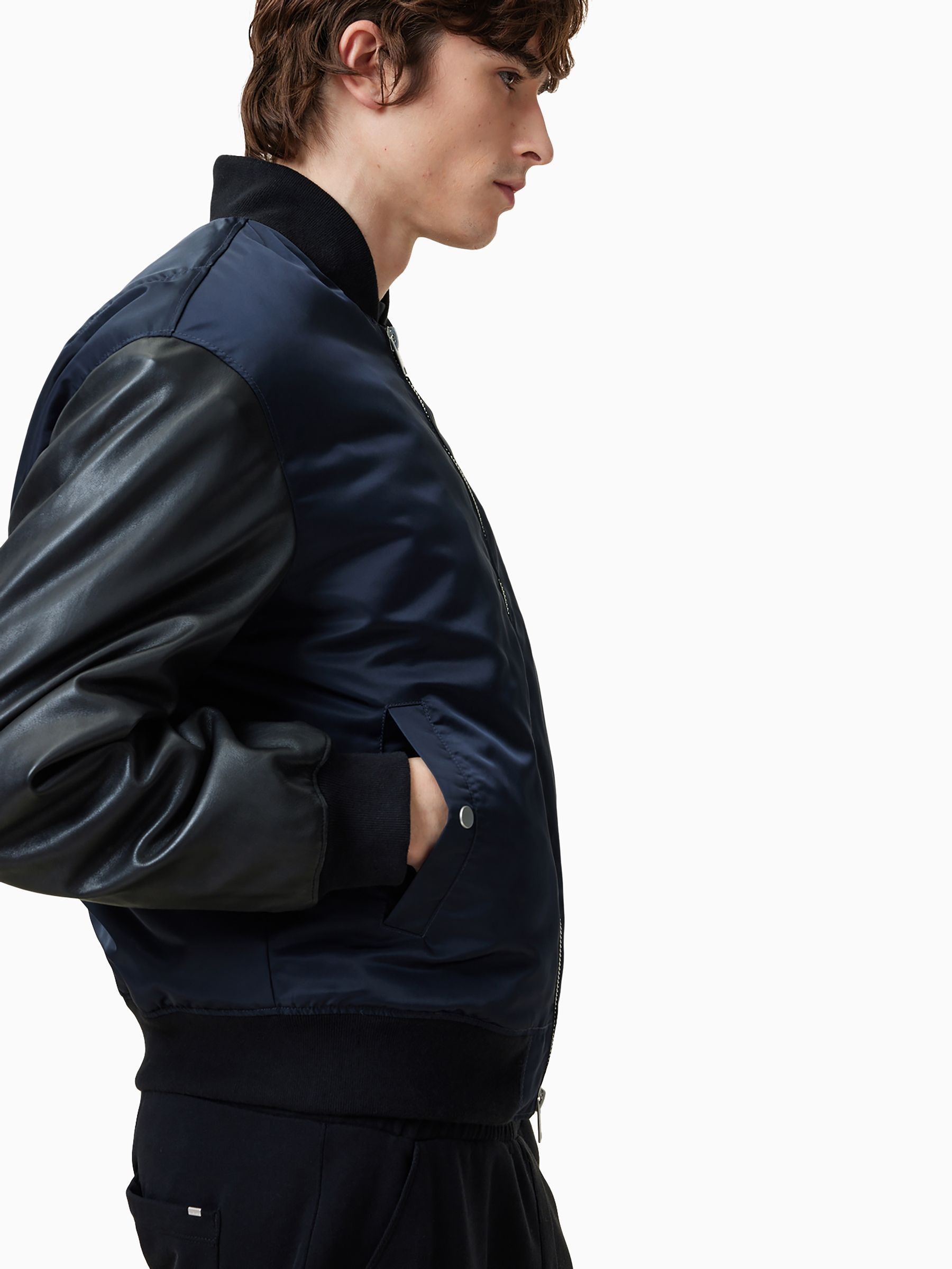 Buy AllSaints Black Myler Bomber Jacket from the Next UK online shop