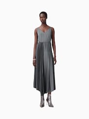 AllSaints Grey Adriana Dress - Image 2 of 8