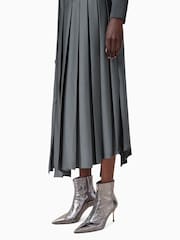 AllSaints Grey Adriana Dress - Image 6 of 8
