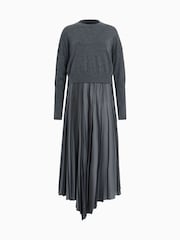 AllSaints Grey Adriana Dress - Image 8 of 8
