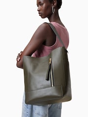 AllSaints Green Alba Hobo Bag - Image 7 of 7