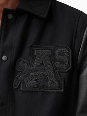 AllSaints Black Warrenton Jacket - Image 10 of 11