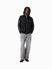 AllSaints Black Warrenton Jacket - Image 3 of 11