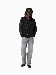 AllSaints Black Warrenton Jacket - Image 4 of 11