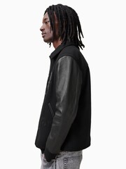 AllSaints Black Warrenton Jacket - Image 5 of 11
