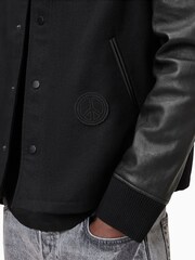 AllSaints Black Warrenton Jacket - Image 8 of 11