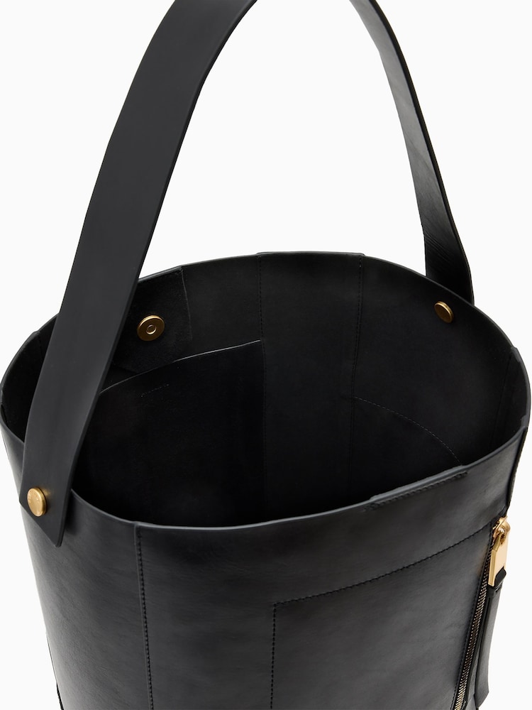 AllSaints Black Alba Hobo Bag - Image 2 of 8