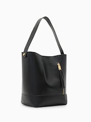 AllSaints Black Alba Hobo Bag - Image 3 of 8