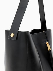 AllSaints Black Alba Hobo Bag - Image 5 of 8