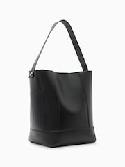 AllSaints Black Alba Hobo Bag - Image 6 of 8