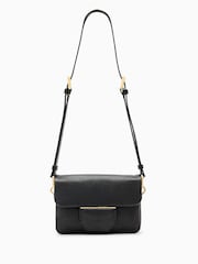 AllSaints Black Jupiter Grain Xbody Bag - Image 1 of 7