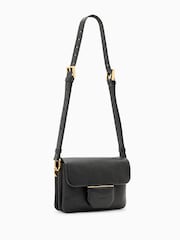 AllSaints Black Jupiter Grain Xbody Bag - Image 2 of 7
