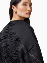 أسود - AllSaints Peggy Zip Sweatshirt - صورة 2 من 7