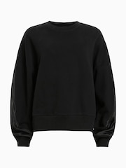 أسود - AllSaints Peggy Zip Sweatshirt - صورة 7 من 7