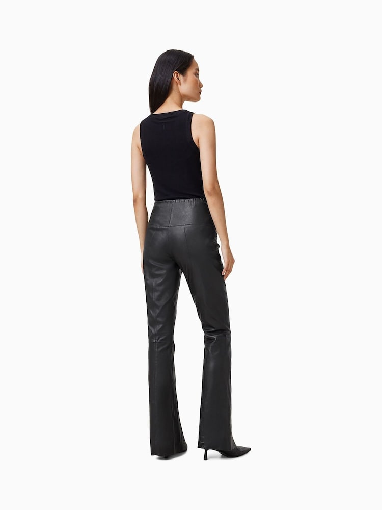 AllSaints Black Cora Flare Leggings - Image 5 of 6