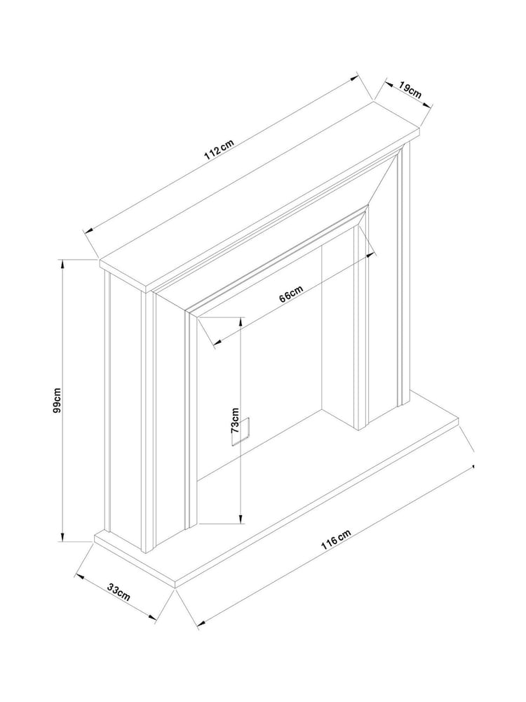 Light Natural Langton Fire Surround - Image 7 of 7