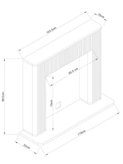 Light Natural Emilie Surround Fireplace - Image 4 of 8
