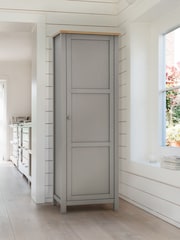 Dove Grey Malvern Medium Oak Effect Kitchen Larder Cupboard - Image 1 of 8
