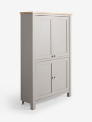 Dove Grey Malvern Oak Effect Corner Hideaway Desk - Image 3 of 3